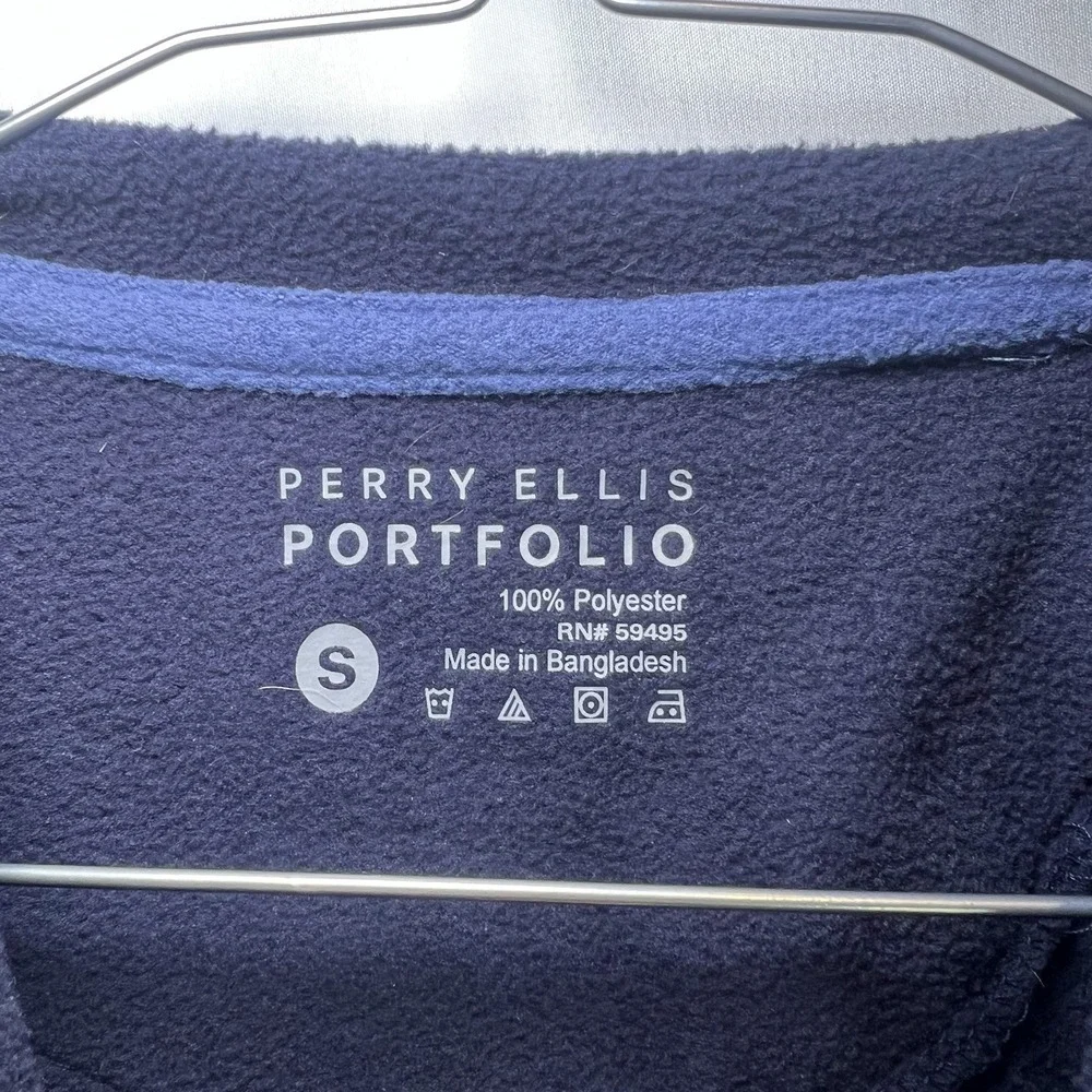 Perry Ellis Men's Size Small Crew Neck‎ Blue Sweater S